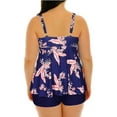 thumbnail image 4 of HAWEE Womens Plus Size Tankini Swimsuits with Shorts Two Piece Bathing Suit Floral Printed Swimwear, 4 of 4