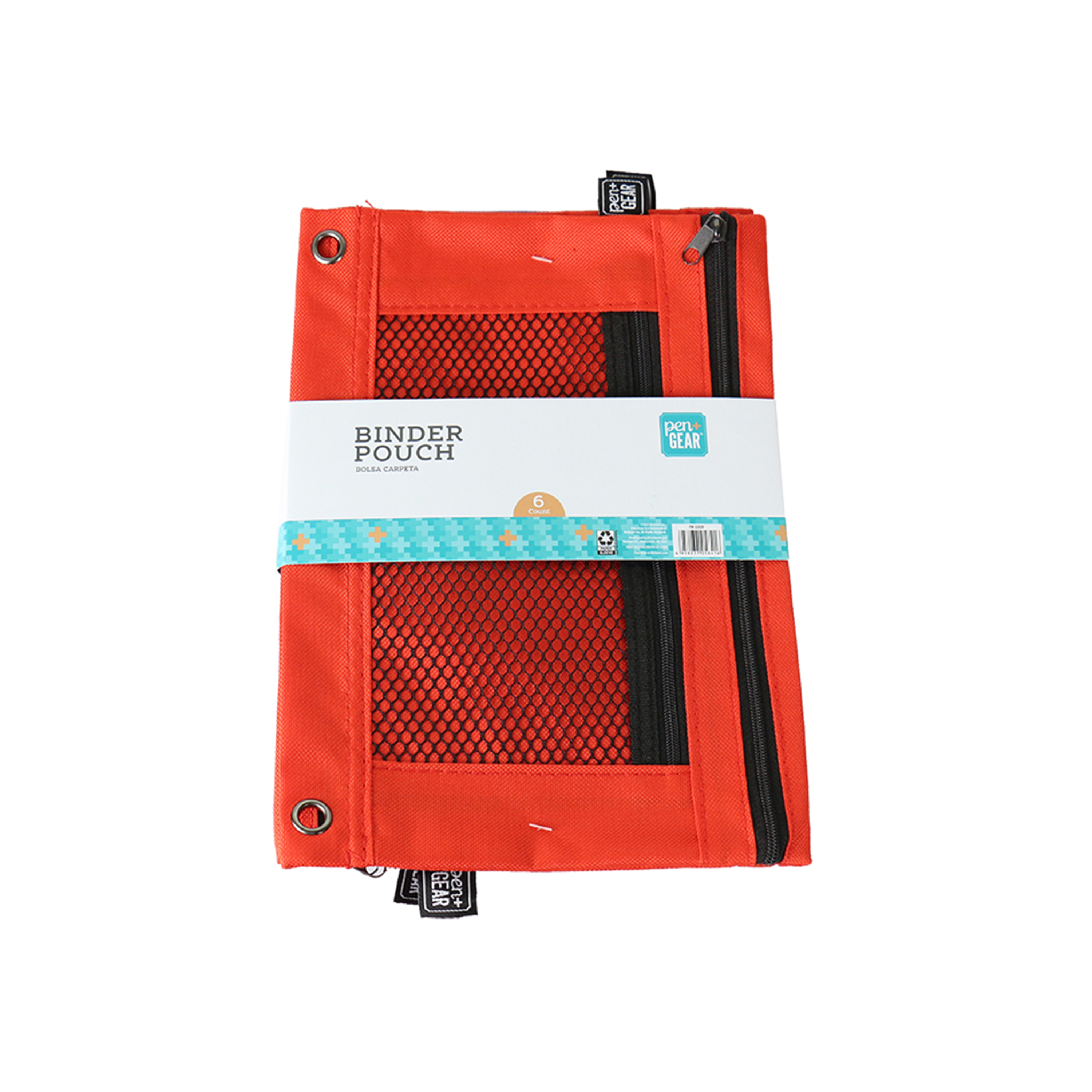 Pen+Gear Binder Pouch, Assorted Colors, 6 Count