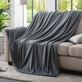 thumbnail image 2 of Luxury Super Soft Plush Blanket - Fluffy Lightweight Warm Throw for Bed & Sofa - Decorative Striped Design, Ultra Cozy Comfort., 2 of 8