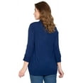 thumbnail image 3 of Turtle Bay New York Women's Curved Hem Cardigan with open front in Soft fabric, 3 of 6