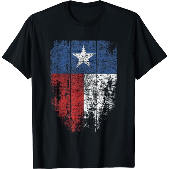 Texas T shirt Women Men Kids | Distressed Texas State Flag T-Shirt Black Large