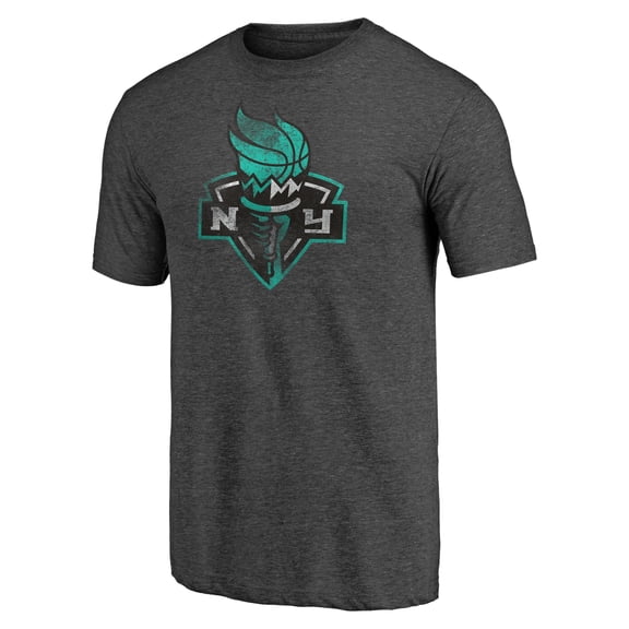 Men's Black New York Liberty Distressed Team Tri-Blend T-Shirt