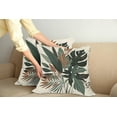 thumbnail image 2 of Ambesonne Monstera Throw Pillow Cover 2 Pack, Tropical Abstract Boho Art, 16", Sage Green Fawn Evergreen, 2 of 7