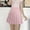Pink, variant on Women High Waisted Pleated Skirt Plain Plaid A-line Mini Skirt Skater Tennis School Uniform Skirts Lining Shorts