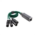 thumbnail image 2 of 1 Par de Extensores Ethernet XLR/ de 3 Pines de 4 Canales A Ethercon RJ45 Extensor de Señal de Red DMX512 1 Macho + 1 Hembra, 2 of 9