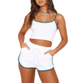 thumbnail image 1 of Coduop Women's Summer Shorts Set Short Sleeve Crop Tops T-shirt+Shorts Active Tracksuits Lounge Set, 1 of 7