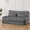 GREY, variant on Gotland 116" Modular L-Shaped Sectional Sofa with Movable Ottomans, Soft Plush Microfiber Cloud Couch for Living Room, Cozy and Relaxing Deep Seat, Tranquil Blue