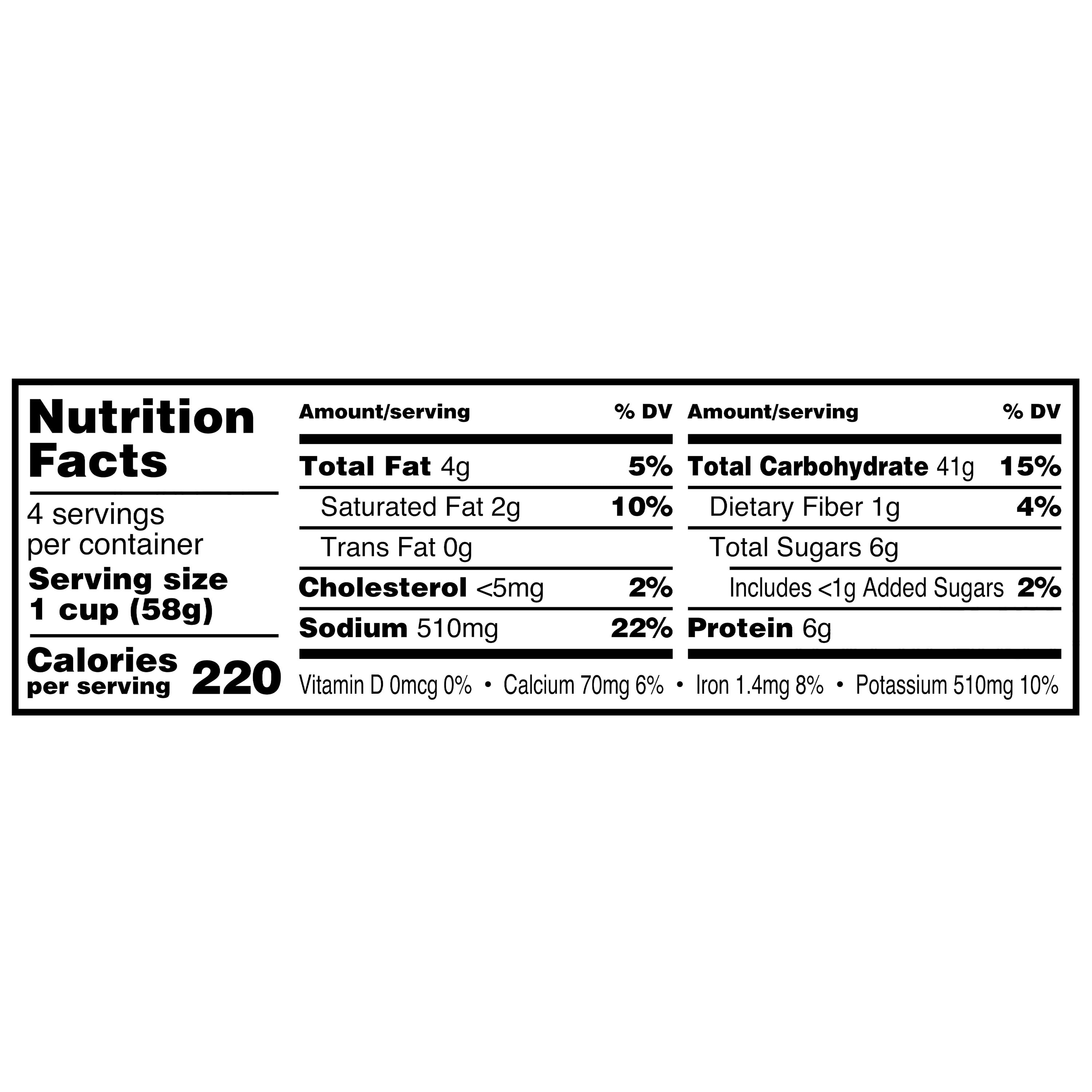 Great Value Original Macaroni & Cheese, 2.05 oz, 4 Pack (Shelf Stable)