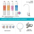 thumbnail image 3 of AQUAVI Twist Ultra-Filtration Alkaline Under Sink Water Filter System, 4-Stage High Capacity, Remove 99.99% Contaminants, Quick Filter Change with Brushed Nickel Faucet, 3 of 6