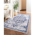 thumbnail image 2 of Rugs.com Francesca Collection Washable Rug – 2' x 3' Gray Blue Flatweave Rug Perfect For Entryways, Kitchens, Breakfast Nooks, Accent Pieces, 2 of 6