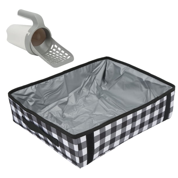 Pala Y Bandeja Para Arena Para Gatos, Gran Capacidad, Resistente Al Agua, Desmontable, Profunda, Para Arena Para Gatos, Fácil De Limpiar, PVC, Fácil De Operar Para Interiores ANGGREK Otros