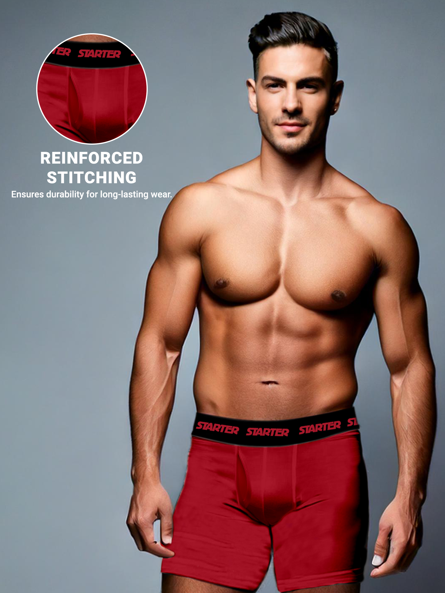 Starter Men's Stretch Cotton Boxer Briefs, 6-Pack photo 7