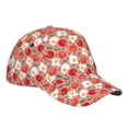 thumbnail image 3 of Naloa Original Classic Low Profile Hat Men Women Baseball Cap Dad Hat Adjustable Unconstructed Tomatoes Print Cap, 3 of 9