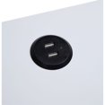 thumbnail image 3 of Acme Furniture 97738 Table d'Appoint (Station de Charge USB), Blanc & Noir, 3 of 5