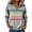 Gray, variant on Winter Sweatshirt For Women Half-zip Striped Loose Long-sleeved Stand-up Collar Oversized Fleece Pullover Sweatshirt