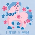 thumbnail image 2 of CafePress - I Want A Pony Infant Bodysuit - Baby Light Bodysuit, Size Newborn - 24 Months, 2 of 4