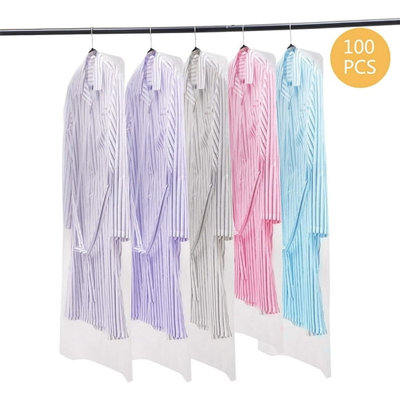 clear plastic garment bags