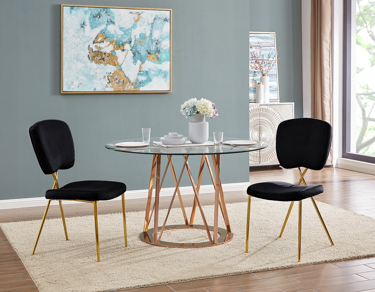 Chic Home Cris Velvet Upholstered, Chic Home Dining Chairs