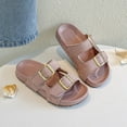 thumbnail image 6 of Mepaouo Kids Sandals Boys Girls Slide Summer Slippers Non Slip Cork Footbed Casual Flats for Toddler, 6 of 9