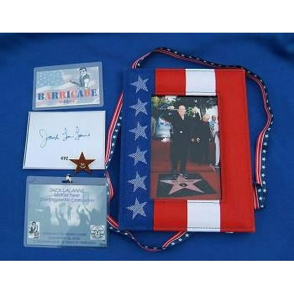 Jack LaLanne Walk of Fame Picture & Star Badges