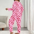 thumbnail image 6 of FDGIU Women Valentine's Day Plus Size Sleepwear - Long Sleeve Loungewear Set XL-5XL, 6 of 7
