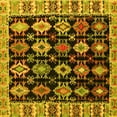 thumbnail image 1 of Ahgly Company Indoor Square Abstract Yellow Modern Area Rugs, 7' Square, 1 of 4