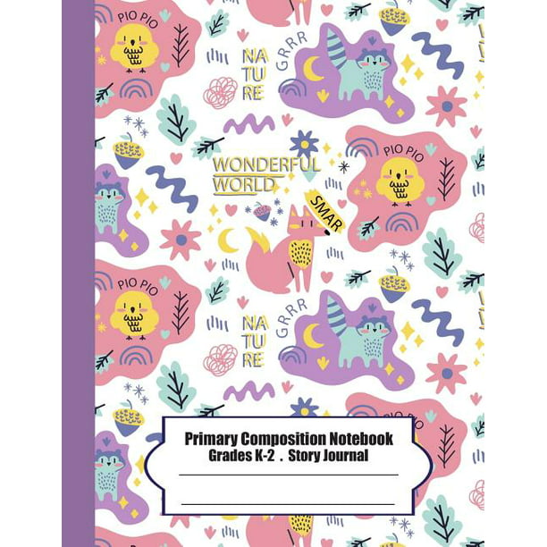 Primary Composition Notebook: Primary Composition Notebook Story Paper - 8.5x11 - Grades K-2 ...