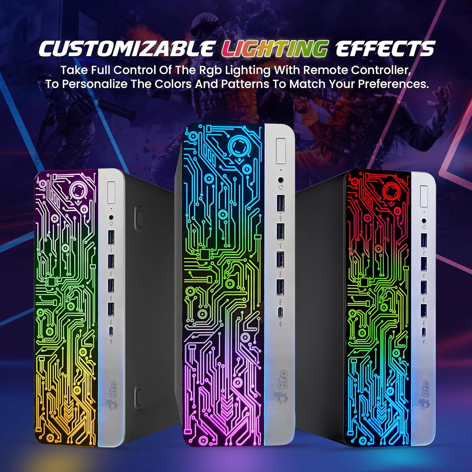 Restored HP G3 ProDesk RGB Gaming Desktop Computer PC, Intel i7 6th Gen. Processor, NVIDIA GeForce GT 1030 DDR5, 16GB Ram, 1TB SSD, Gaming Keyboard & Mouse, WiFi, Windows 11 Pro (Refurbished)