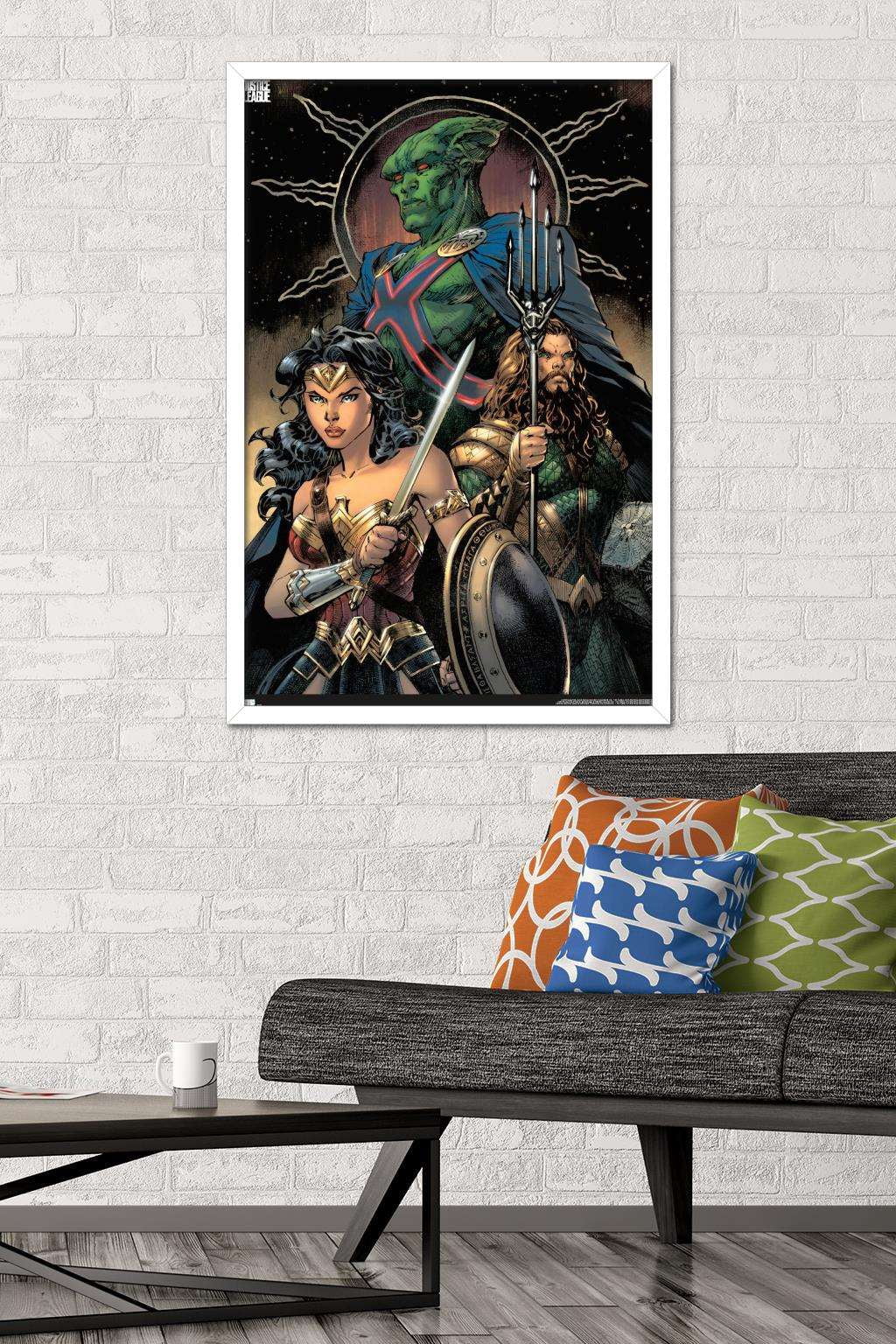 DC Zack Snyder's Justice League - Jim Lee Variant Wall Poster, 22.375" x 34", Framed