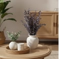 thumbnail image 6 of Mainstays Artificial Purple Eucalyptus in White Ceramic Vase, 23", 6 of 7