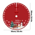 thumbnail image 3 of Wzzjkit Christmas Tree Skirt, Red and White Backgrond Snowflake Tree Skirt, Winter Xmas Tree Mat Decor for Home Party Holiday Decorations (Multiple Styles Available), 3 of 6