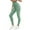 Green, variant on Women's High Waisted Honeycomb Textured Leggings Tummy Control Stretch Yoga Pants