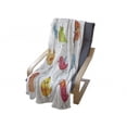 thumbnail image 4 of Animal Soft Flannel Fleece Throw Blanket, Colorful Birds Watercolor Effect Humor Funny Mascots Paint Brush Art Kids, Cozy Plush for Indoor and Outdoor Use, 50" x 60", Multicolor, by Ambesonne, 4 of 6