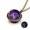 Multicolor Size B1, variant on Luminous Necklace, Double-Sided Universe Planetary Pendant, 2cm Glow in the Dark Couple Chain Souvenir Gift for Her