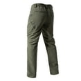 thumbnail image 4 of Zimjoy Hiking Pants Men Cargo Waterproof Ripstop Work Pants Stretch Light Weight Utility Trousers Waistband Durable Trousers with Multi Pocket, Army Green XL, 4 of 5