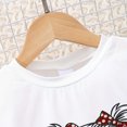 thumbnail image 5 of Rutayy Children Girls Short Sleeve Cartoon Prints Bowknot T Shirt Tops Skirts Suit Trendy Style, Red, 8-9 Years, 5 of 5