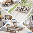 thumbnail image 6 of Black Brown Pillow Covers 16"x24", Boho Vintage Southwestern Ethnic Geometric Soft Brushed Microfiber Breathable Throw Pillow Covers, Pillowcase with Zipper for Couch Sofa Bedroom Living Room, 6 of 9