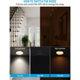 thumbnail image 3 of TORCHSTAR 5CCT 2 Inch LED Recessed Lighting with Night Light, Dimmable & 2700K-5000K Selectable, CRI90 Anti-Glare Baffle Trim Recessed Down Light for Hallway Bedroom Kids Room, ETL, Pack of 6, 3 of 8