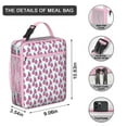 thumbnail image 3 of Ladybug Insulated Lunch Box Women Reusable Lunch Bag with Water Bottle Holder Portable Lunch Bag Work Hiking, 3 of 6