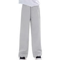 thumbnail image 2 of Hicidod Girls Sweatpants High Waisted Solid Color Joggers Pants Loose Fit Fleece Lined Warm Long Lantern Pants with Drawstring, 2 of 7