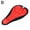 Red, variant on Thick Breathable Bicycle Seat Cushion Cover 3D Ergonomic Design for Enhanced Riding Comfort