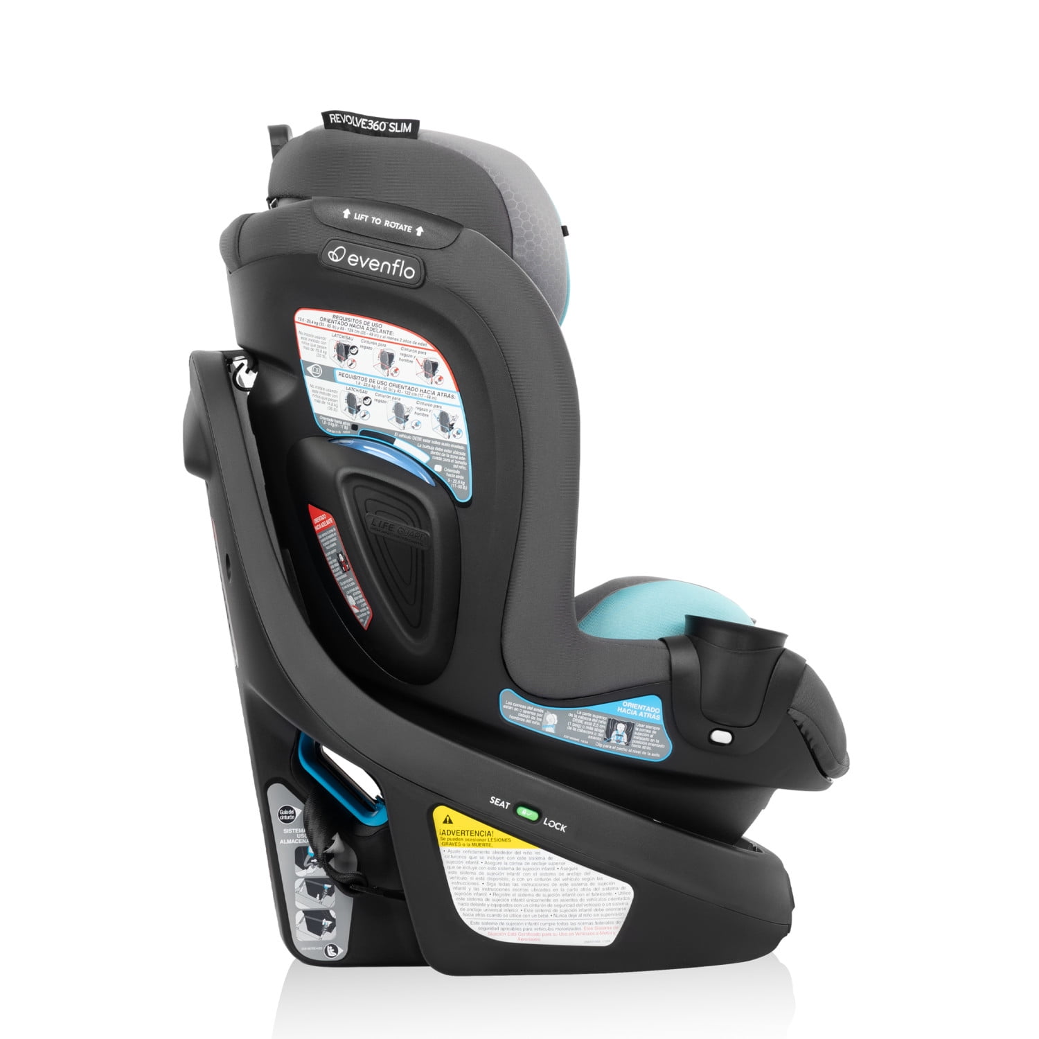 Revolve360 Slim 2-in-1 Rotational Car Seat (Carver)