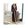 thumbnail image 6 of Women's Autumn And Winter Fashion Pajamas Beauty Salon Bathrobe Thick Section Plus Long Velvet Robe Flannel, 6 of 6