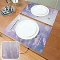 thumbnail image 4 of Butterfly Lavender Flowers Placemats Set of 6 Summer Sunlight Place Mats Washable for Kitchen Dining Table Heat Resistant Decorative Colth Table Mats 12x18 Inch, 4 of 6