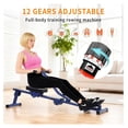 thumbnail image 4 of Rowing Machines for Home, Hydraulic Rower Compact Foldable, 300LBS Weight Capacity with 12 Levels Adjustable Resistance for Full-Body Cardio Workouts, 4 of 7
