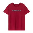 thumbnail image 1 of Camiseta de Verano para Mujer, Ajuste Regular, Camisetas de Verano para Acampar, Vacaciones, Viajes, Vacaciones L, 1 of 7