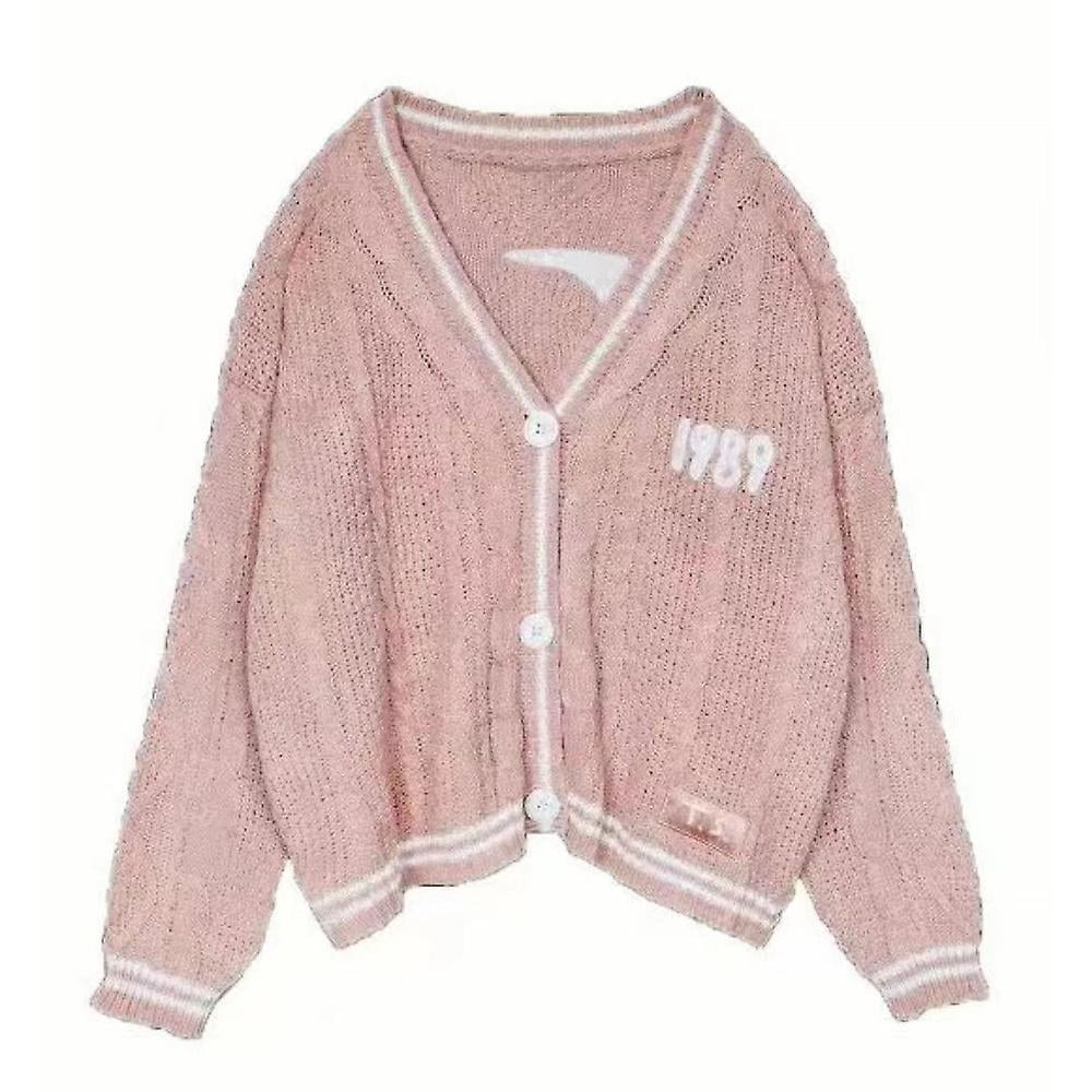 Taylor Swift Women V-neck Cardigan Long Sweater Embroidered