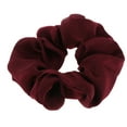 thumbnail image 4 of Banda para el Cabello Hugo Satinado Suave Vino Rojo Scrunchies de Seda, 4 of 6