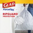 thumbnail image 4 of Glad ForceFlex Tall Kitchen Drawstring Garbage Bags 13 Gal Pine-Sol Scent (Pack of 20), 4 of 7