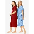 thumbnail image 3 of Dreams & Co. Plus Size 2-Pack Long Sleepshirts, 3 of 4